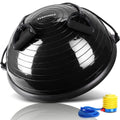 EVERYMILE Half Ball Balance Trainer Stability Yoga Exercise Ball with Resistance Bands & Pump for Home Gym Core Training Yoga Fitness Ab Strength Workouts 23 inch Anti-Skid Surface